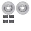 6602-27131 Brake Rotors w/5000 Euro Ceramic Brake Pads, 2004-2007 Volvo, Position: Front - image 1