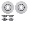 6602-27191 Brake Rotors w/5000 Euro Ceramic Brake Pads, 2003-2014 Volvo, Position: Front - image 1