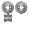 6602-31023 Brake Rotors w/5000 Euro Ceramic Brake Pads, 1977-1977 BMW, Position: Front - image 1