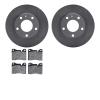 6602-31035 Brake Rotors w/5000 Euro Ceramic Brake Pads, 1982-1986 BMW, Position: Front - image 1