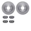 6602-31039 Brake Rotors w/5000 Euro Ceramic Brake Pads, 1984-1985 BMW, Position: Front - image 1
