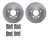 6602-31051 Brake Rotors w/5000 Euro Ceramic Brake Pads, 1976-1976 BMW, Position: Front - image 1
