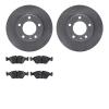 6602-31055 Brake Rotors w/5000 Euro Ceramic Brake Pads, 1982-1988 BMW, Position: Front - image 1
