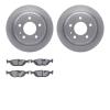 6602-31059 Brake Rotors w/5000 Euro Ceramic Brake Pads, 1982-1989 BMW, Position: Rear - image 1
