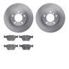 6602-31079 Brake Rotors w/5000 Euro Ceramic Brake Pads, 1987-1995 BMW, Position: Front - image 1