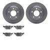 6602-31083 Brake Rotors w/5000 Euro Ceramic Brake Pads, 1987-1992 BMW, Position: Rear - image 1