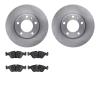6602-31087 Brake Rotors w/5000 Euro Ceramic Brake Pads, 1988-1991 BMW, Position: Front - image 1