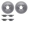 6602-31095 Brake Rotors w/5000 Euro Ceramic Brake Pads, 1989-1995 BMW, Position: Rear - image 1