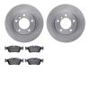 6602-31107 Brake Rotors w/5000 Euro Ceramic Brake Pads, 1991-2006 BMW, Position: Front - image 1