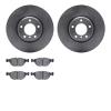 6602-31143 Brake Rotors w/5000 Euro Ceramic Brake Pads, 1995-2001 BMW, Position: Front - image 1