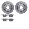 6602-31147 Brake Rotors w/5000 Euro Ceramic Brake Pads, 1995-2003 BMW, Position: Rear - image 1