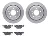 6602-31159 Brake Rotors w/5000 Euro Ceramic Brake Pads, 1996-2003 BMW, Position: Rear - image 1