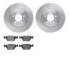 6602-31175 Brake Rotors w/5000 Euro Ceramic Brake Pads, 2001-2008 BMW, Position: Front - image 1