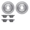 6602-31192 Brake Rotors w/5000 Euro Ceramic Brake Pads, 2001-2006 BMW, Position: Rear - image 1