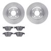 6602-31203 Brake Rotors w/5000 Euro Ceramic Brake Pads, 2002-2008 BMW, Position: Front - image 1