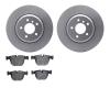 6602-31231 Brake Rotors w/5000 Euro Ceramic Brake Pads, 2004-2010 BMW, Position: Rear - image 1