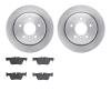6602-31277 Brake Rotors w/5000 Euro Ceramic Brake Pads, 2013-2013 BMW, Position: Rear - image 1