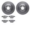 6602-31281 Brake Rotors w/5000 Euro Ceramic Brake Pads, 2007-2015 BMW, Position: Front - image 1
