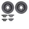 6602-31285 Brake Rotors w/5000 Euro Ceramic Brake Pads, 2007-2008 BMW, Position: Rear - image 1