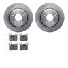 6602-31306 Brake Rotors w/5000 Euro Ceramic Brake Pads, 2008-2013 BMW, Position: Rear - image 1