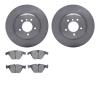 6602-31352 Brake Rotors w/5000 Euro Ceramic Brake Pads, 2011-2016 BMW, Position: Front - image 1