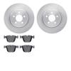 6602-31359 Brake Rotors w/5000 Euro Ceramic Brake Pads, 2010-2017 BMW, Position: Rear - image 1