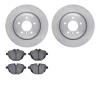 6602-31364 Brake Rotors w/5000 Euro Ceramic Brake Pads, 2011-2016 BMW, Position: Rear - image 1