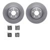 6602-31384 Brake Rotors w/5000 Euro Ceramic Brake Pads, 2012-2020 BMW, Position: Rear - image 1