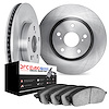 6602-31410 Brake Rotors w/5000 Euro Ceramic Brake Pads, Fits Select Multiple Makes/Models, Position: Front - image 1