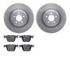 6602-31457 Brake Rotors w/5000 Euro Ceramic Brake Pads, 2010-2014 BMW, Position: Rear - image 1