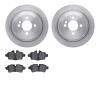 6602-32029 Brake Rotors w/5000 Euro Ceramic Brake Pads, 2009-2014 Mini, Position: Rear - image 1