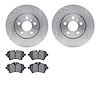 6602-32061 Brake Rotors w/5000 Euro Ceramic Brake Pads, 2014-2021 Mini, Position: Front - image 1