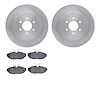 6602-40003 Brake Rotors w/5000 Euro Ceramic Brake Pads, 2001-2002 Mopar, Position: Rear - image 1