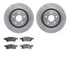 6602-42017 Brake Rotors w/5000 Euro Ceramic Brake Pads, Fits Select Mopar, Position: Front - image 1
