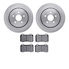 6602-42020 Brake Rotors w/5000 Euro Ceramic Brake Pads, Fits Select Mopar, Position: Rear - image 1