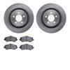 6602-42038 Brake Rotors w/5000 Euro Ceramic Brake Pads, 2011-2012 Mopar, Position: Front - image 1