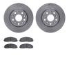 6602-42054 Brake Rotors w/5000 Euro Ceramic Brake Pads, Fits Select Mopar, Position: Front - image 1