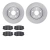 6602-45022 Brake Rotors w/5000 Euro Ceramic Brake Pads, 2010-2020 GM, Position: Front - image 1