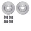 6602-45034 Brake Rotors w/5000 Euro Ceramic Brake Pads, 2010-2015 GM, Position: Front - image 1