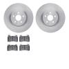 6602-45035 Brake Rotors w/5000 Euro Ceramic Brake Pads, 2014-2017 GM, Position: Front - image 1