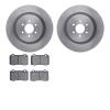 6602-46018 Brake Rotors w/5000 Euro Ceramic Brake Pads, 2004-2011 GM, Position: Rear - image 1