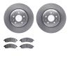 6602-46022 Brake Rotors w/5000 Euro Ceramic Brake Pads, 2004-2008 GM, Position: Front - image 1