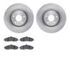 6602-46029 Brake Rotors w/5000 Euro Ceramic Brake Pads, 2005-2013 GM, Position: Front - image 1