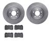 6602-46063 Brake Rotors w/5000 Euro Ceramic Brake Pads, 2013-2019 GM, Position: Front - image 1