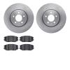 6602-46073 Brake Rotors w/5000 Euro Ceramic Brake Pads, 2014-2019 GM, Position: Front - image 1