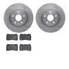 6602-46078 Brake Rotors w/5000 Euro Ceramic Brake Pads, 2014-2020 GM, Position: Front - image 1