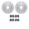 6602-46079 Brake Rotors w/5000 Euro Ceramic Brake Pads, 2016-2019 GM, Position: Front - image 1