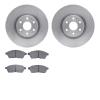 6602-46099 Brake Rotors w/5000 Euro Ceramic Brake Pads, 2010-2016 GM, Position: Front - image 1