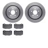 6602-47038 Brake Rotors w/5000 Euro Ceramic Brake Pads, 2014-2019 GM, Position: Rear - image 1