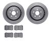 6602-47046 Brake Rotors w/5000 Euro Ceramic Brake Pads, 2015-2017 GM, Position: Rear - image 1